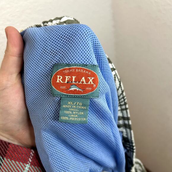 Tommy Bahama Swim Trunks Mens Size XL Cream Swirl Resort Hawaii Preppy Gorpcore - Picture 3 of 4